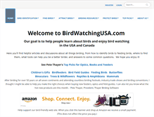 Tablet Screenshot of birdwatchingusa.com